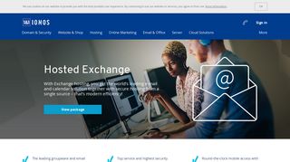 Hosted Exchange >> Professional Mail Services at a Great Price | 1&1 ...