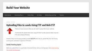 Uploading Files to 1and1 Using FTP and Web FTP - Build Your Website