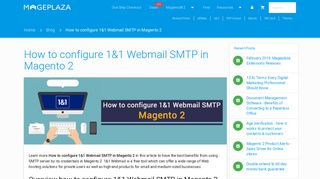 How to configure 1&1 Webmail SMTP in Magento 2 – Mageplaza