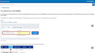 Fix Login Errors in 1&1 WebMail - 1&1 Help Centre UK