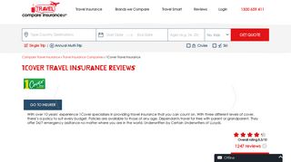1Cover Travel Insurance | Compare Quotes & Reviews