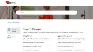 Property Manager – 1form Help Centre