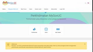 Perkhidmatan – MyGovUC Portal - 1GovUC