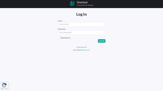 Sign In with OneHash account