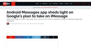 Android Messages app sheds light on Google's plan to take on ...