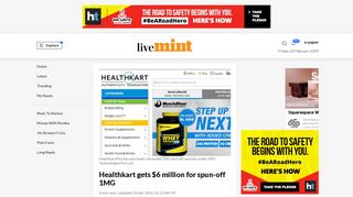 Healthkart gets $6 million for spun-off 1MG - Livemint