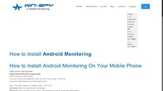 How to Install Android Monitoring - Win Mobile Spy Software