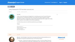Using 1Password for TOTP two-factor: pros and cons — 1Password ...