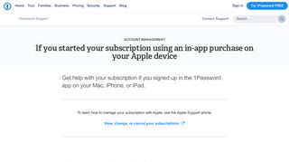 If you started your subscription using an in-app purchase on your ...