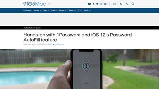 Hands-on with 1Password and iOS 12's Password AutoFill feature ...