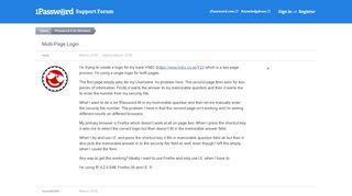 Multi-Page Login — 1Password Forum