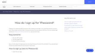 How do I sign up for 1Password? – eero Help Center