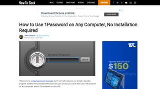 How to Use 1Password on Any Computer, No Installation Required