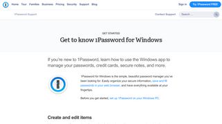 Get to know 1Password for Windows - 1Password Support