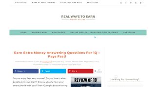 Earn Extra Money Answering Questions For 1Q - Pays Fast!