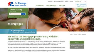 Mortgage Loans | Virginia Credit Union Home Loans | 1st Advantage