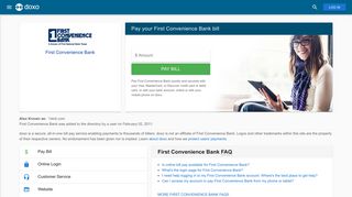 First Convenience Bank: Login, Bill Pay, Customer Service and Care ...