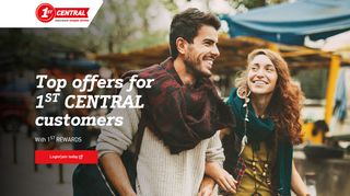 1st REWARDS for 1st CENTRAL customers | Read about our benefits