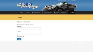 1st Choice Financial - Login - 1st Choice Financial Services