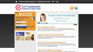 1st Community Federal CU - Online Banking Community