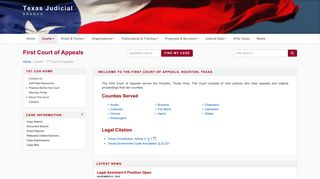 TJB | 1st COA - Texas Courts