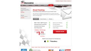 Email Hosting, New Zealand email hosting at 1st Domains