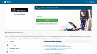 First Interstate Bank: Login, Bill Pay, Customer Service and Care Sign-In