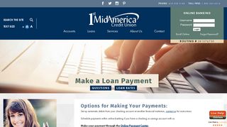 Make a Loan Payment - 1st MidAmerica Credit Union