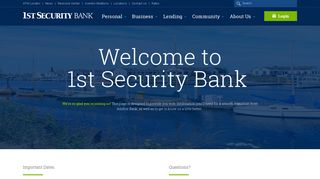 Welcome to 1st Security Bank