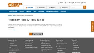 Retirement Plan 401(k) & 403(b) | 1st Source Bank