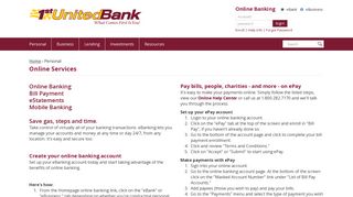 Personal Online Services › 1st United Bank