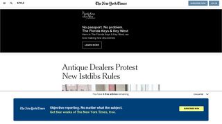 Antique Dealers Protest New 1stdibs Rules - The New York Times