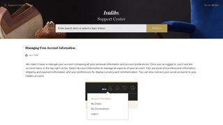 Managing Your Account Information - 1stdibs Support Center