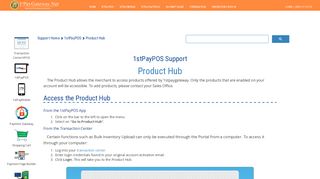 1stPayPOS - 1stPayGateway Support