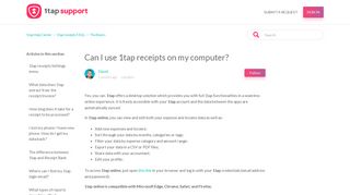 Can I use 1tap receipts on my computer? – 1tap Help Center