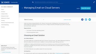 Managing Email on 1&1 Serveur Clouds - 1&1 Hosting (FR)
