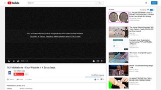 1&1 MyWebsite - Your Website in 4 Easy Steps - YouTube