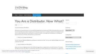 You Are a Distributor. Now What? | 1ViZN Blog