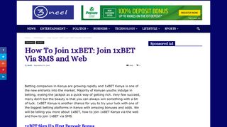 How To Join 1xBET: Join 1xBet Via SMS and Web - 3neel