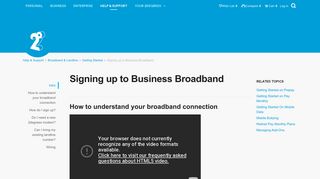 Signing up to Business Broadband | 2degrees Mobile