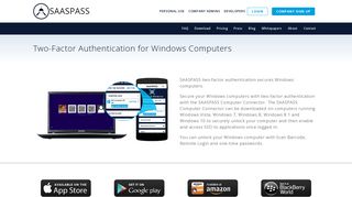 Windows OS - Two-factor Authentication - SaaSPass
