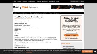 Two Minute Trader System Review - Betting Rant | Betting Rant