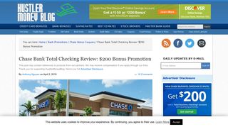 Chase Bank Total Checking Review: $200 Bonus Promotion (Many ...