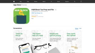 H&R Block Tax Prep and File on the App Store - iTunes - Apple