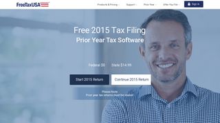 File 2015 Federal Taxes (100% Free) on FreeTaxUSA®