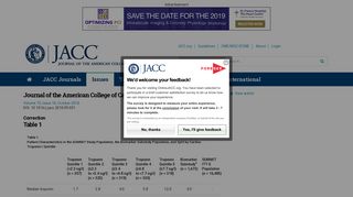 Table 1 | Correction | JACC: Journal of the American College of ...