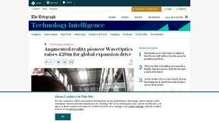 Augmented reality pioneer WaveOptics raises £20m for global ...