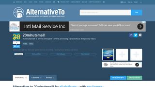 20minutemail! Alternatives and Similar Websites and Apps ...