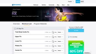 21 Day Fix Workout List | Beachbody On Demand