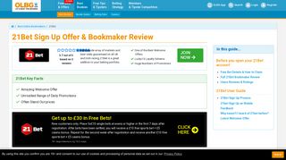 21Bet Sign Up Offer for New Customers & Bookmaker Review